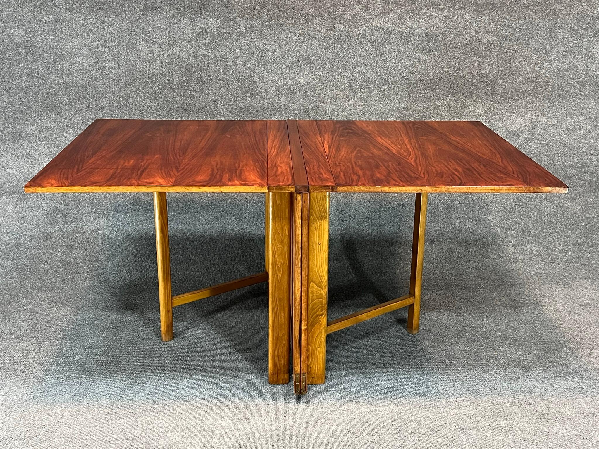Rosewood Bruno Mathsson Maria Folding Dining Table, Sweden, c. 1936 In Good Condition In Belmont, MA