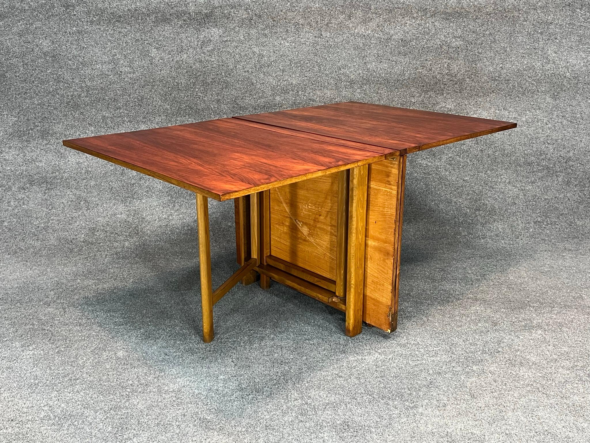 Rosewood Bruno Mathsson Maria Folding Dining Table, Sweden, c. 1936 For Sale 1