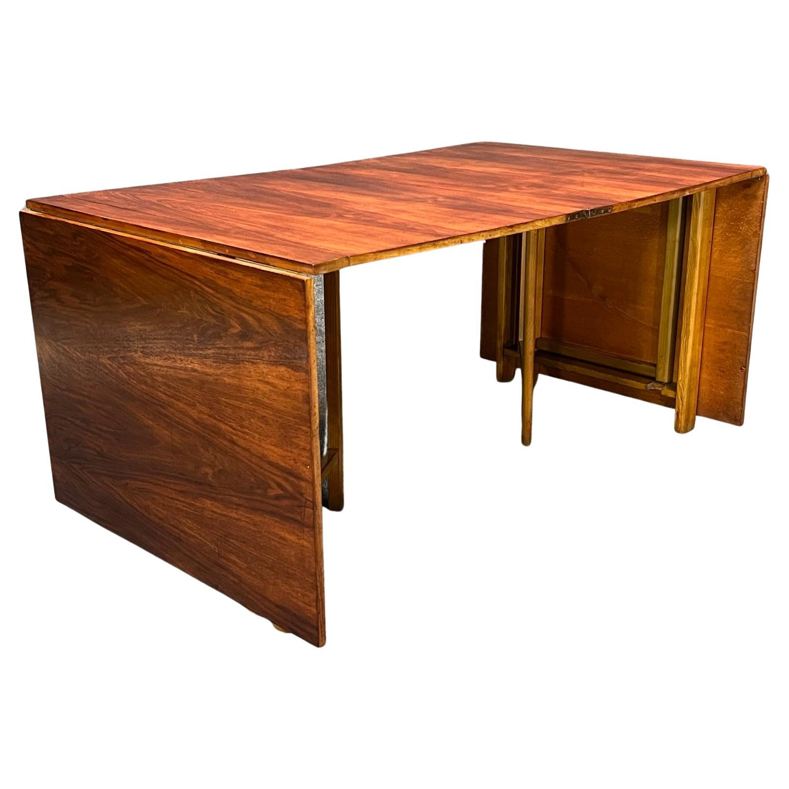 Rosewood Bruno Mathsson Maria Folding Dining Table, Sweden, c. 1936