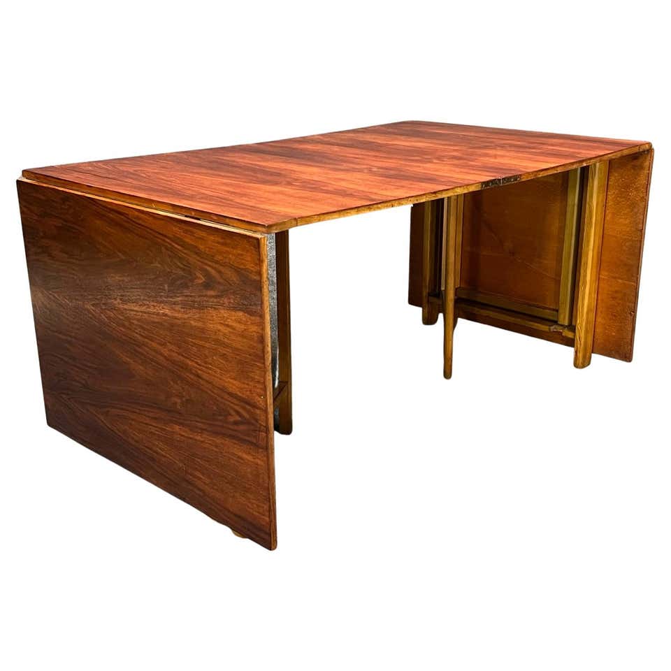 1950 Bruno Mathsson Maria Gateleg Table-Dark Walnut Finish at 1stDibs
