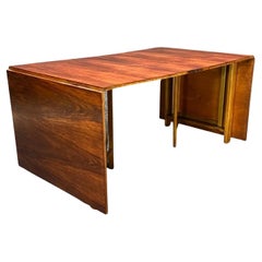 Rosewood Bruno Mathsson Maria Folding Dining Table, Sweden, c. 1936