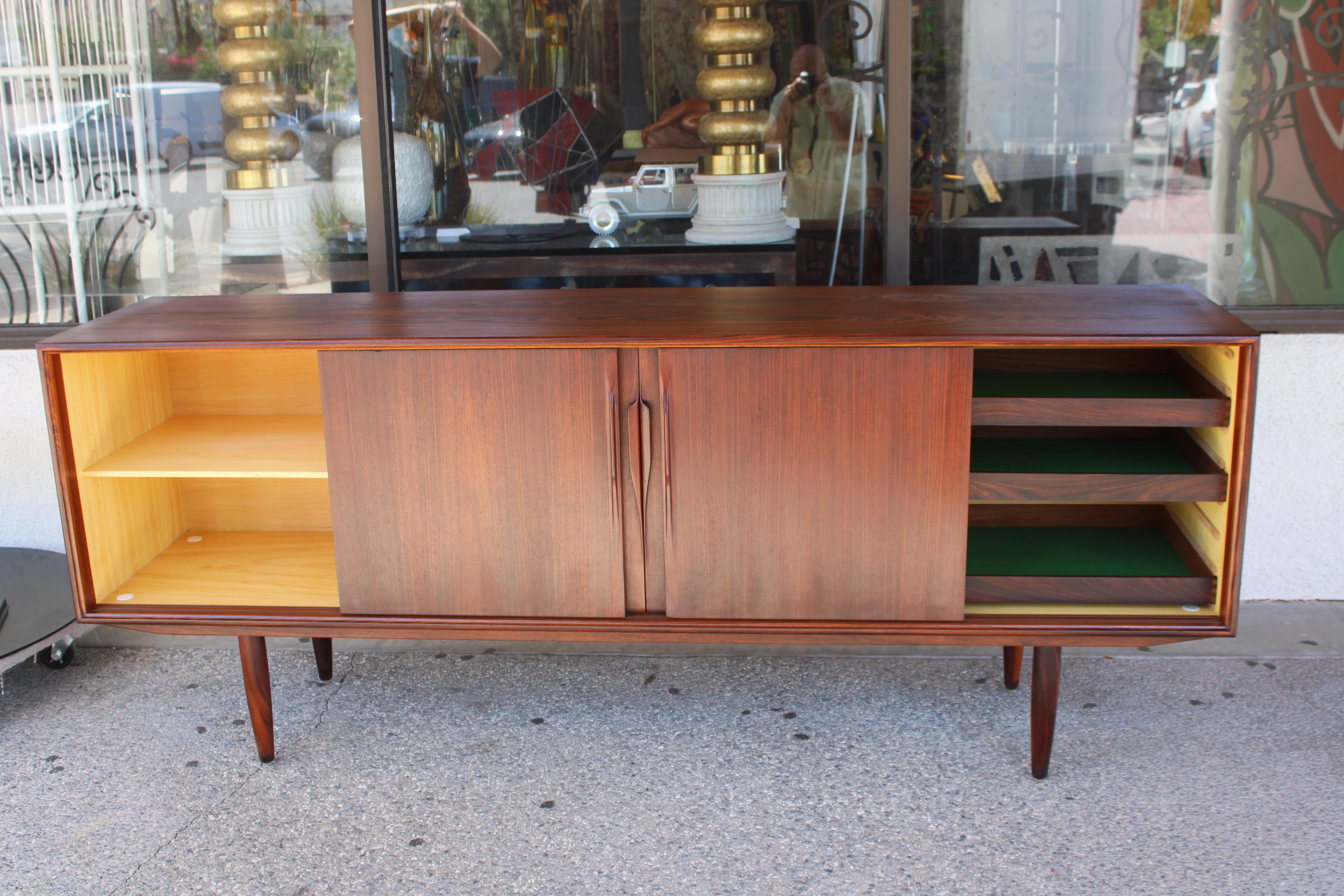 Rosewood Buffet Sideboard by Axel Christensen for ACO Møbler, Denmark 1960s 5