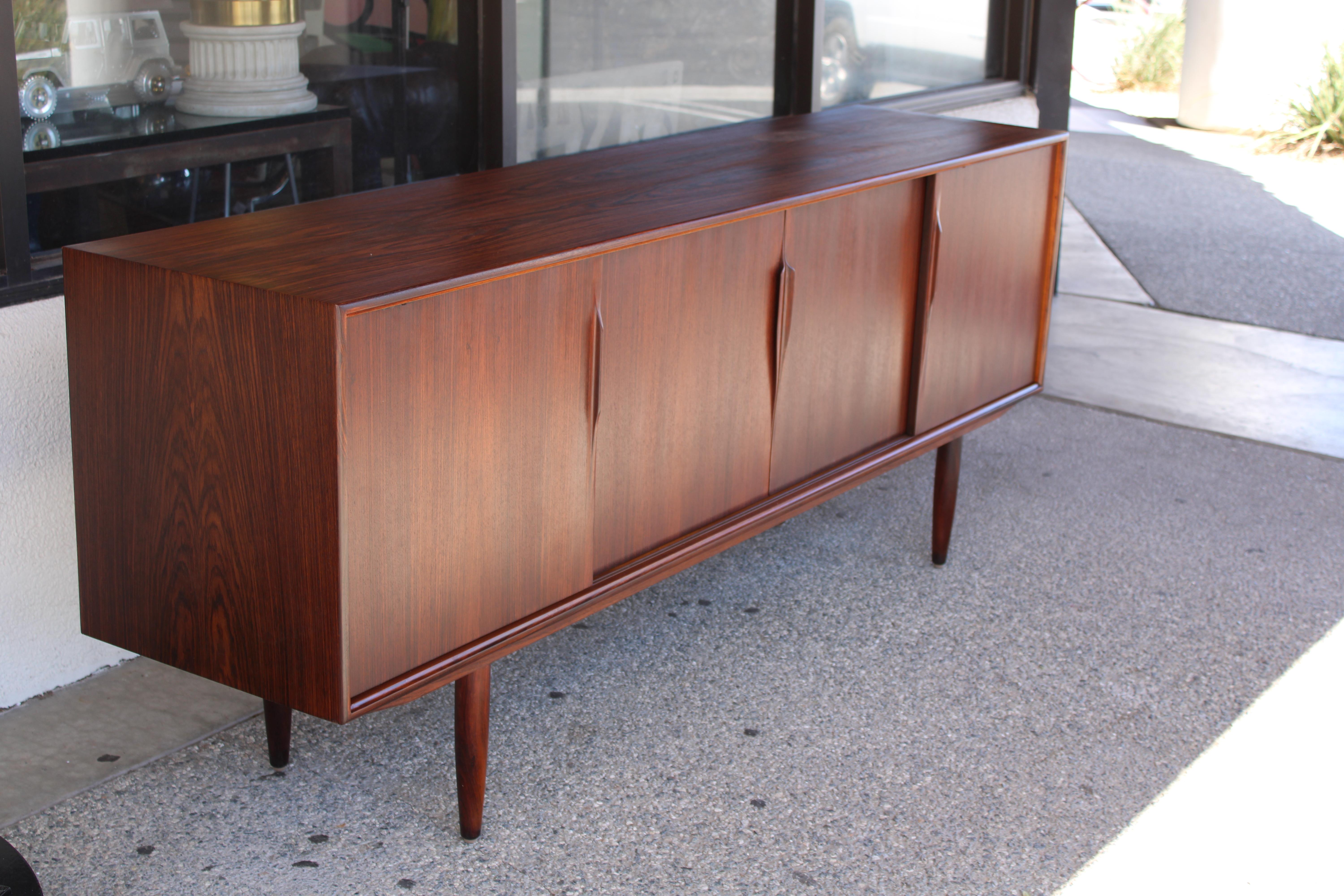 Wood Rosewood Buffet Sideboard by Axel Christensen for ACO Møbler, Denmark 1960s