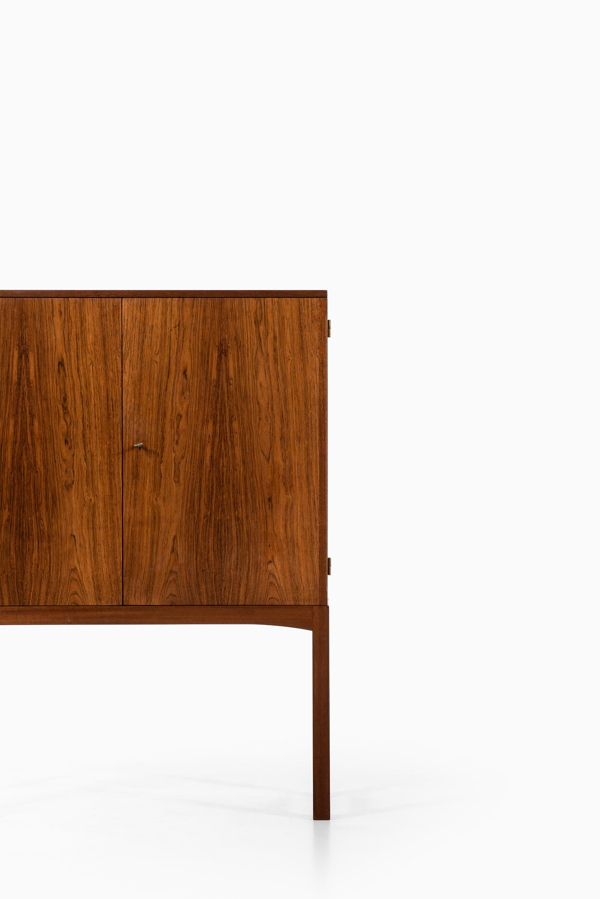 Scandinavian Modern Rosewood Cabinet Attributed to Carl Malmsten and Produced in Sweden