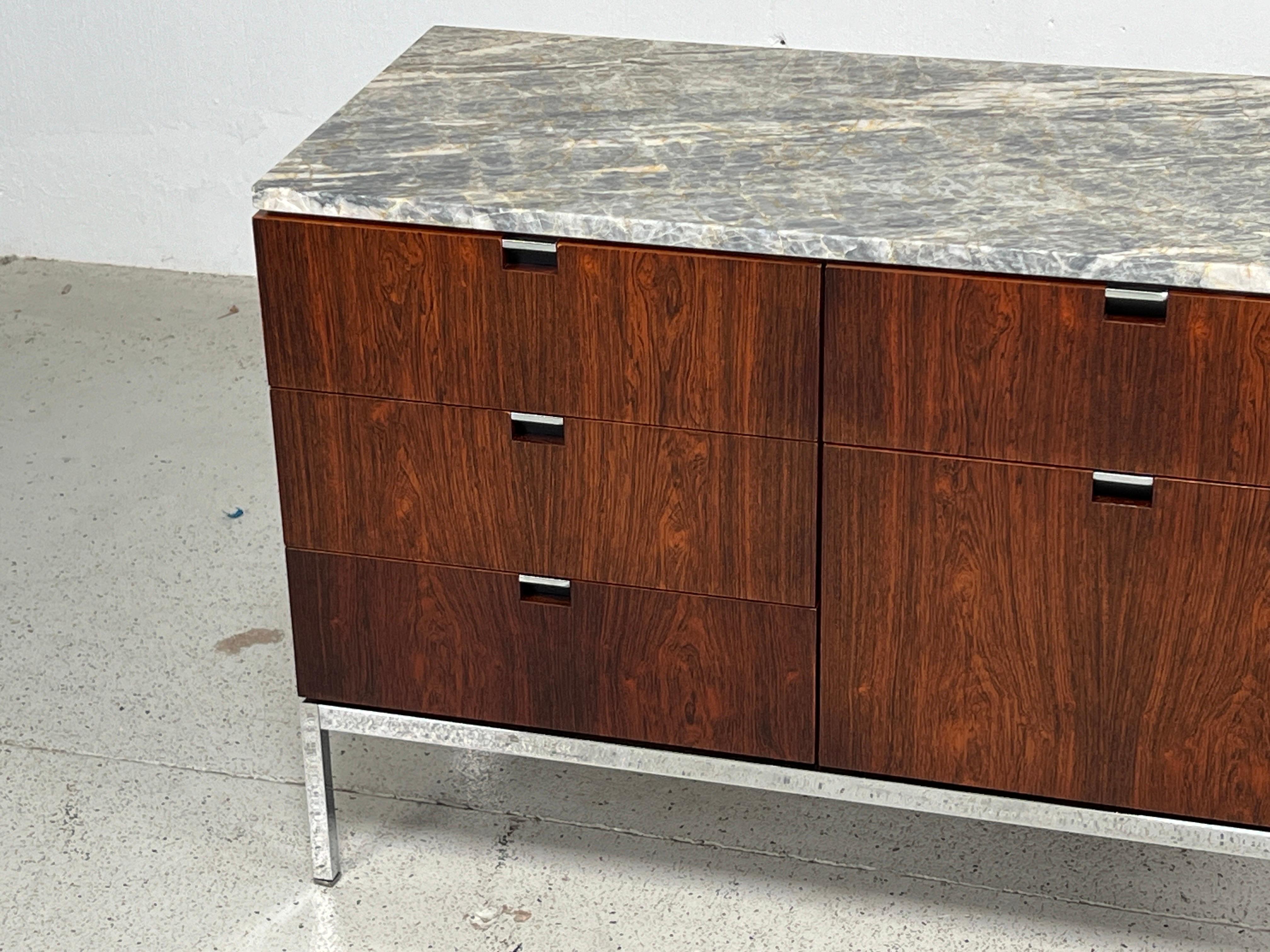 Mid-20th Century Rosewood Cabinet by Florence Knoll for Knoll For Sale