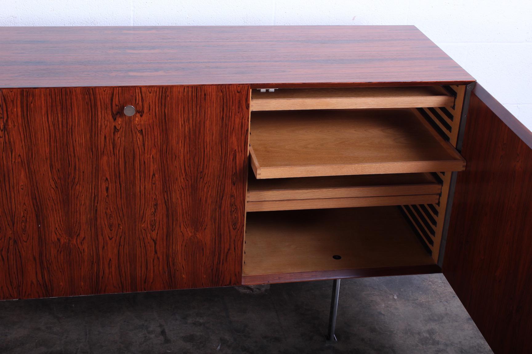 Rosewood Cabinet by Poul Nørreklit for Georg Petersens Møbelfabrik In Good Condition In Dallas, TX