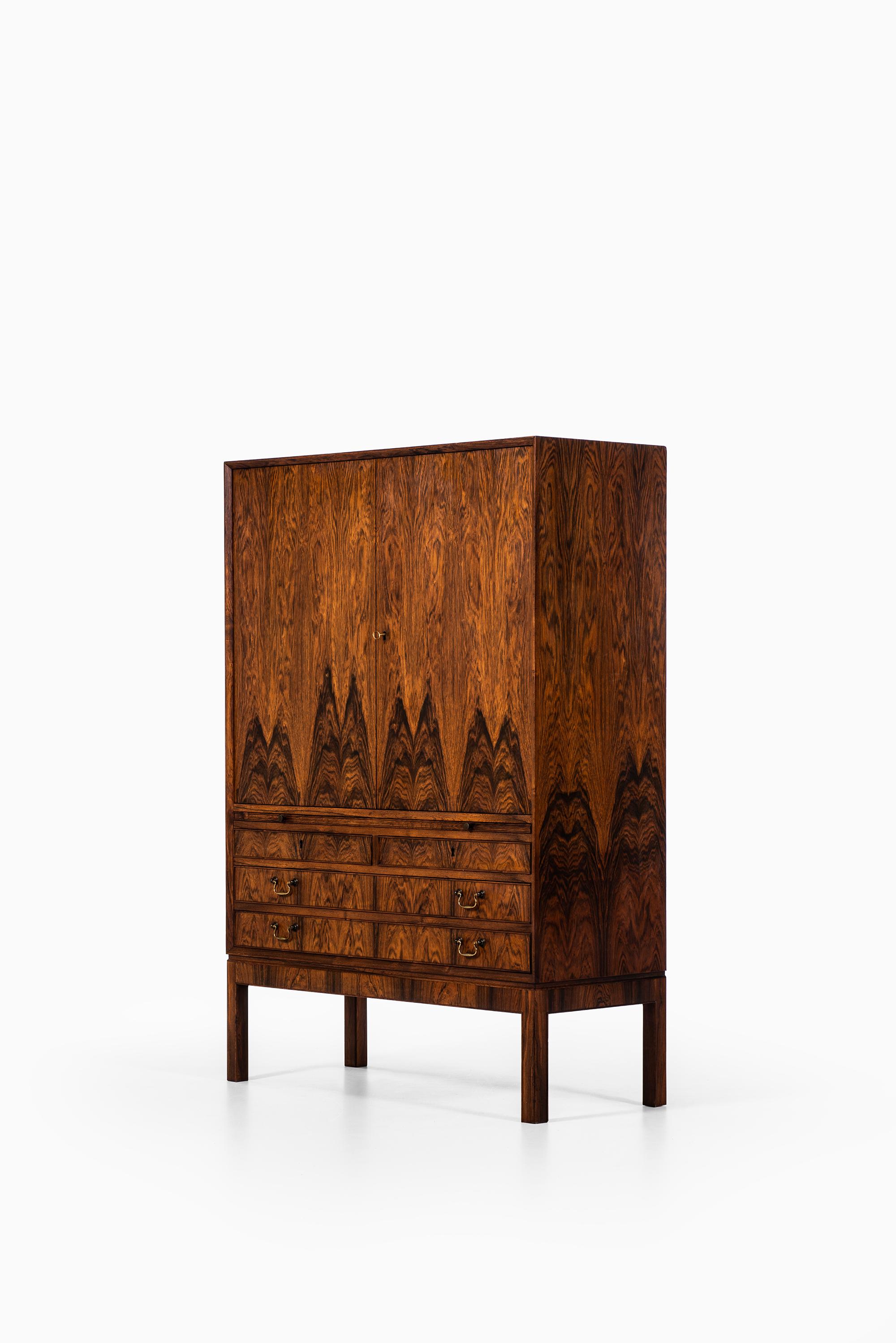 Rosewood Cabinet Produced by Cabinetmaker C.B. Hansen in Denmark 4