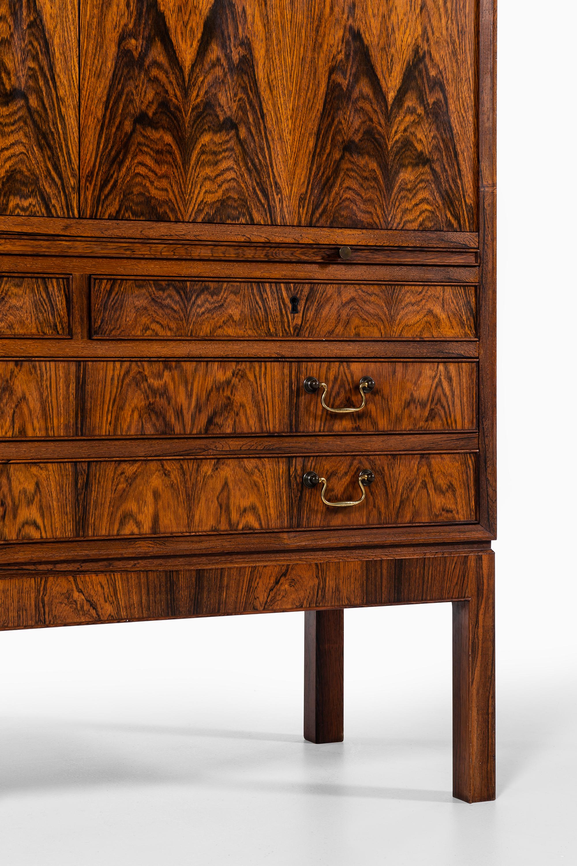 Scandinavian Modern Rosewood Cabinet Produced by Cabinetmaker C.B. Hansen in Denmark