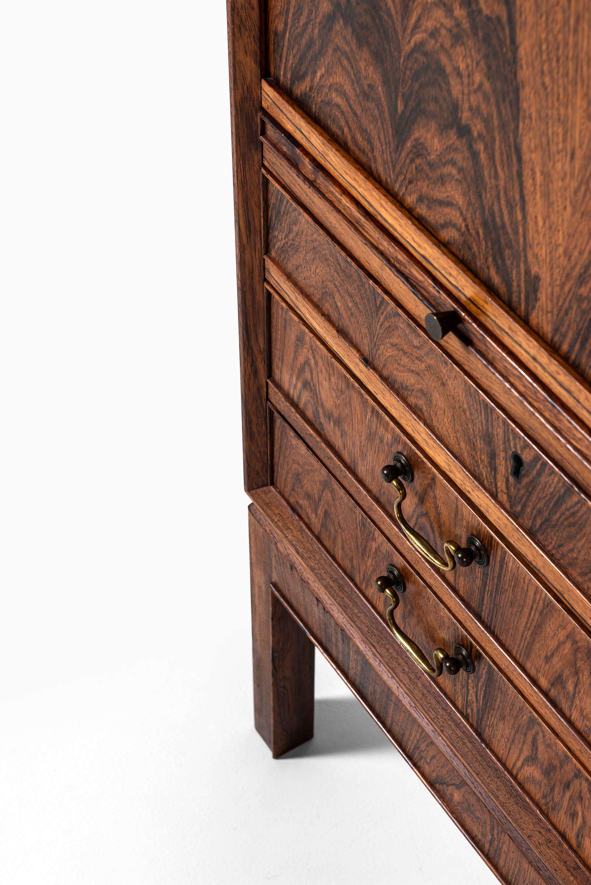 Mid-20th Century Rosewood Cabinet Produced by Cabinetmaker C.B. Hansen in Denmark
