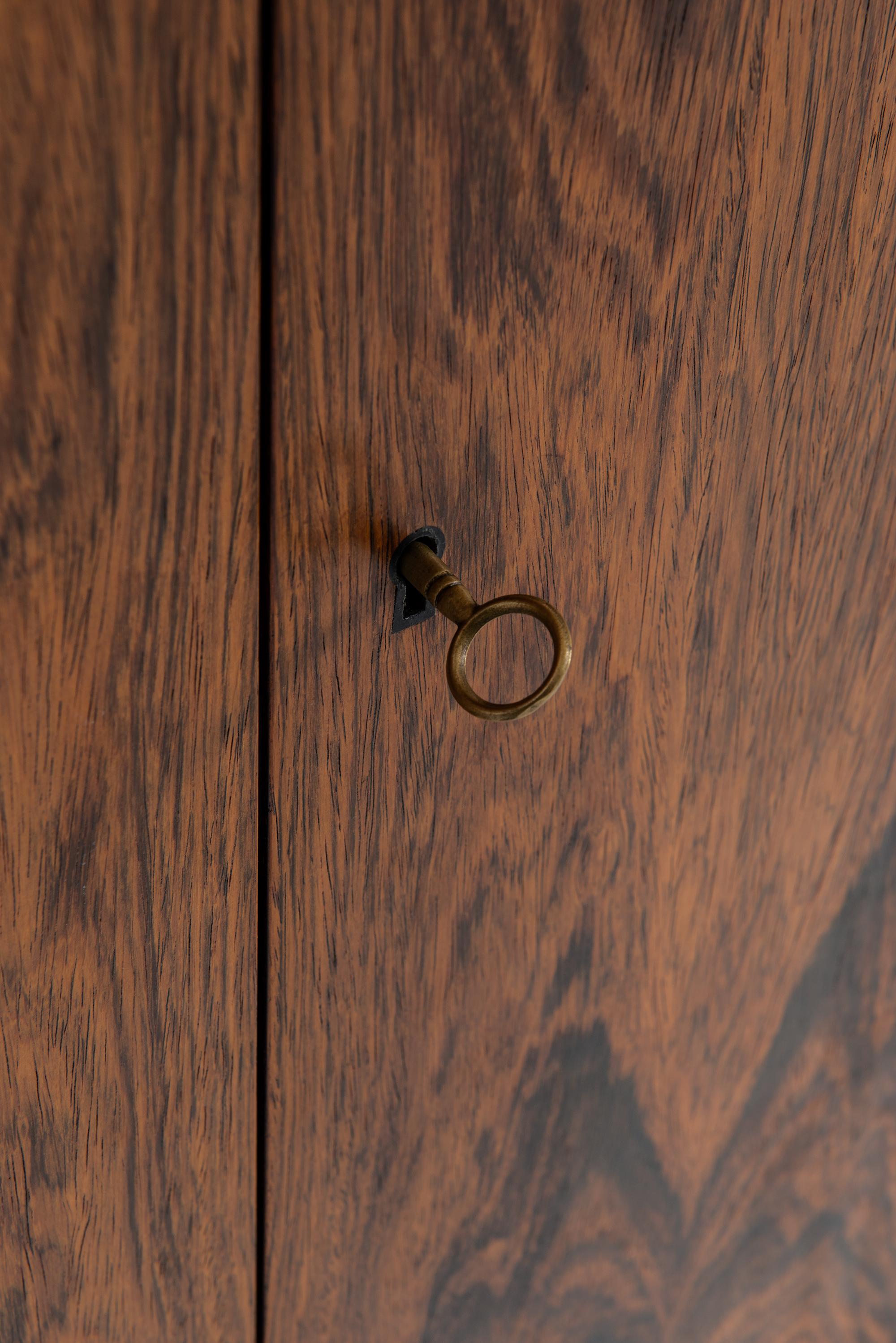 Rosewood Cabinet Produced by Cabinetmaker C.B. Hansen in Denmark 1