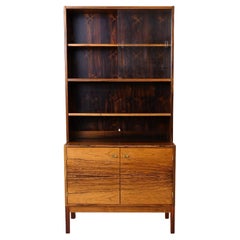 Vintage Rosewood Cabinet with Display Cabinet