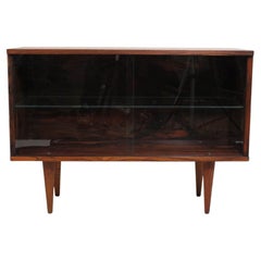 Rosewood Cabinet with Glass Doors