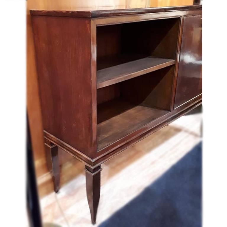 Italian Rosewood Cabinet with Bronze and Brass Detail by Gio Ponti, Italy, 1925 For Sale