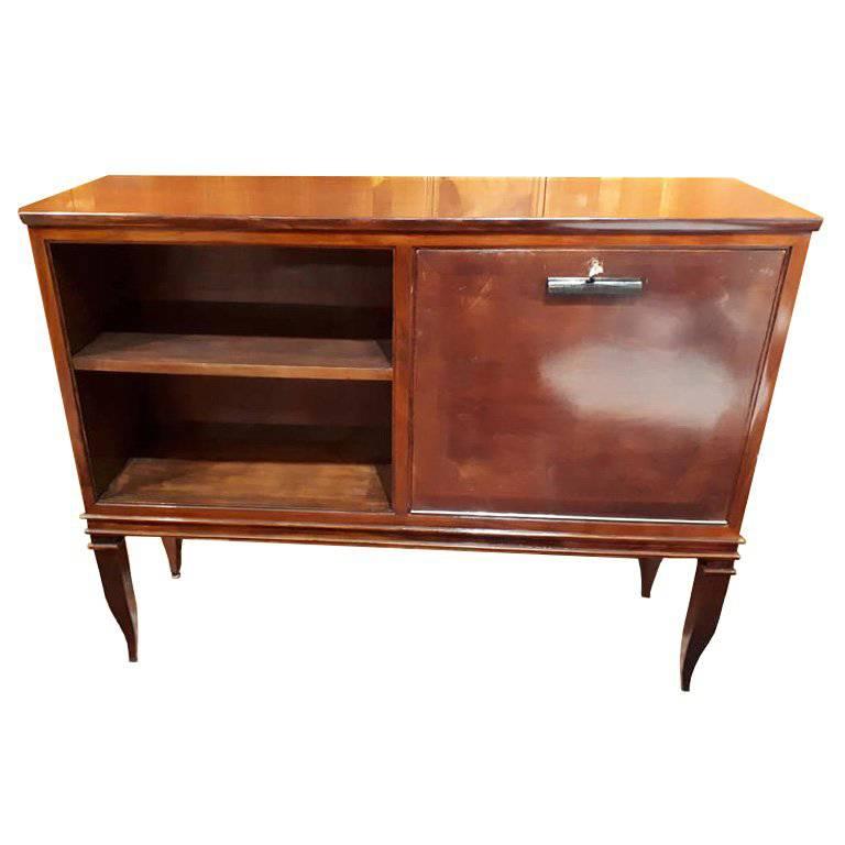 Rosewood Cabinet with Bronze and Brass Detail by Gio Ponti, Italy, 1925 For Sale