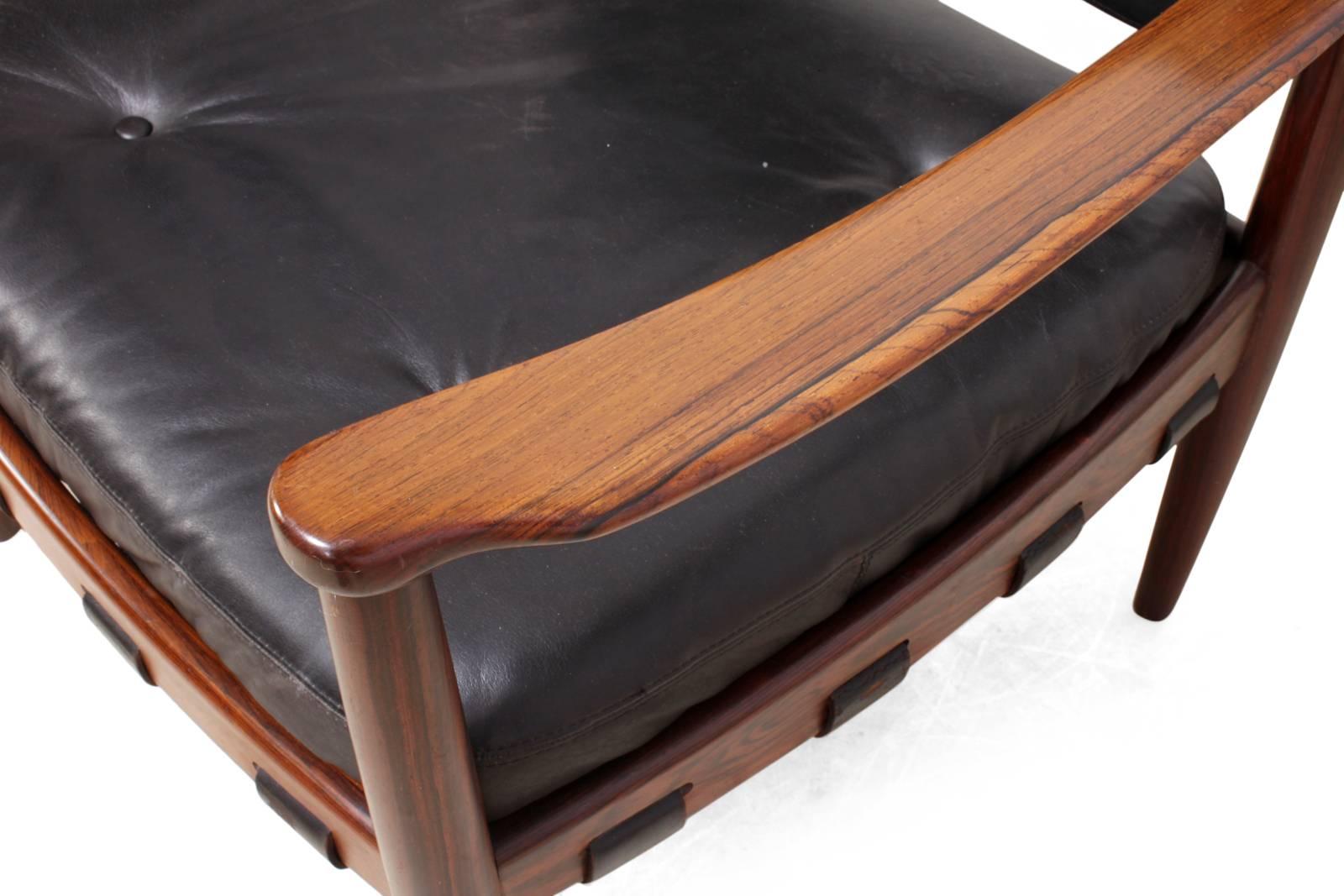 Mid-20th Century Rosewood Cadett Lounge Chair by Eric Merthen, circa 1960