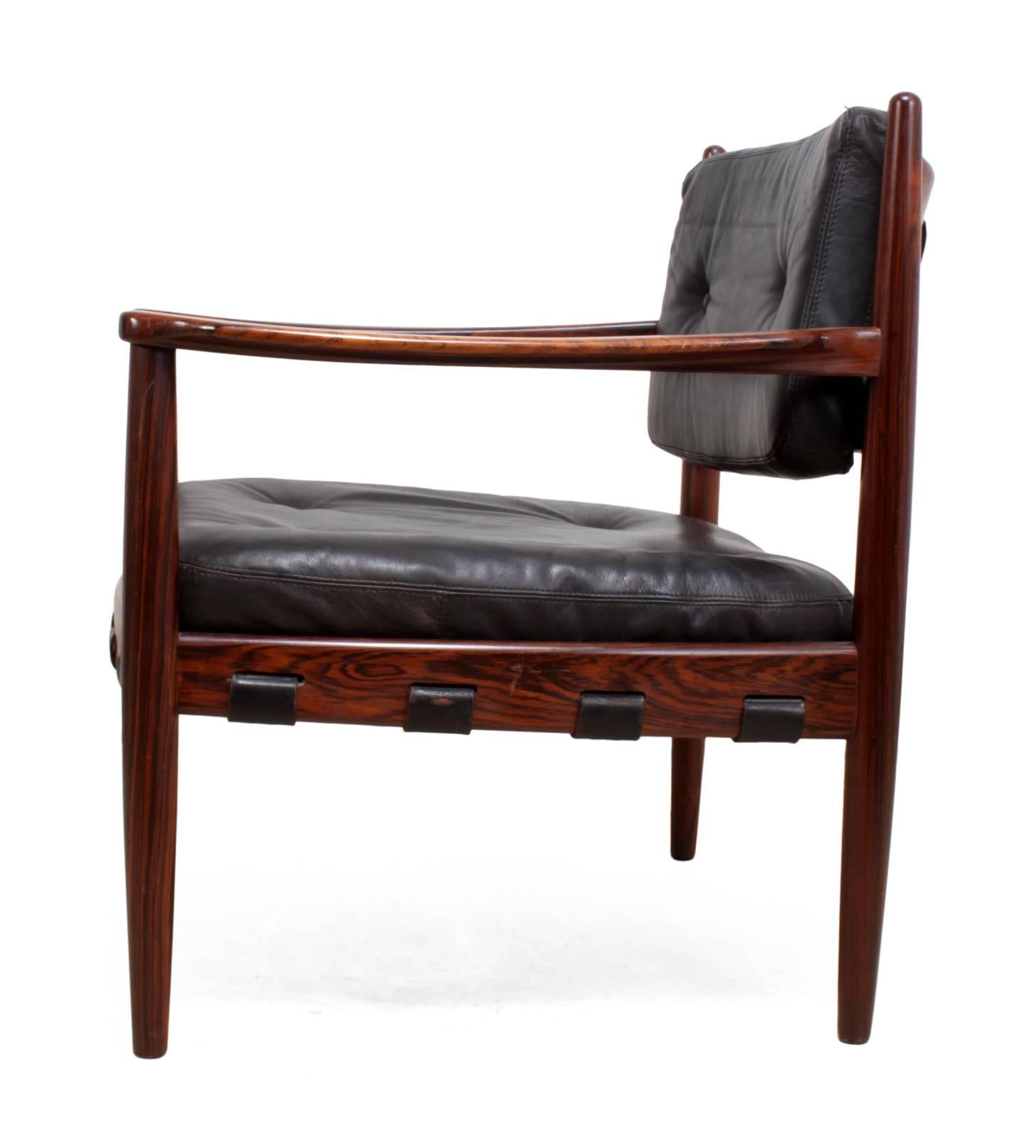 Rosewood Cadett Lounge Chair by Eric Merthen, circa 1960 1