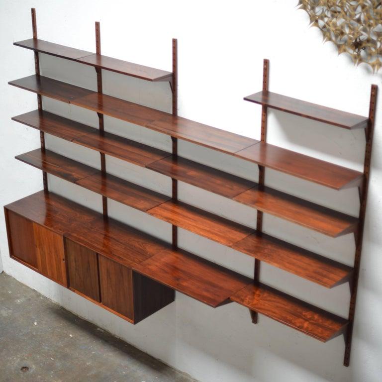 Mid-Century Modern Rosewood Cado System Wall Unit For Sale