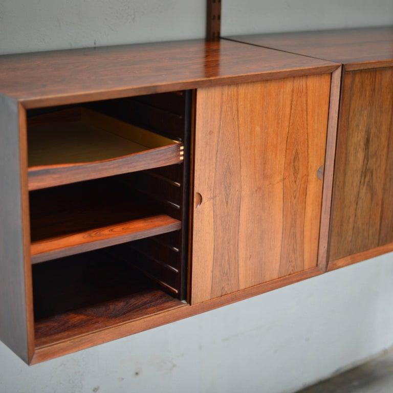 Mid-Century Modern Rosewood Cado System Wall Unit For Sale