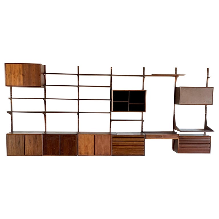 Rosewood Cado System Wall Unit For Sale