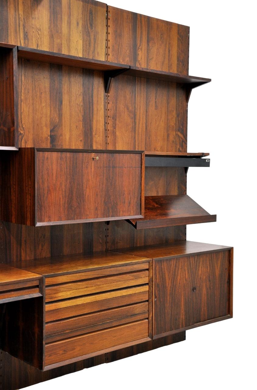 Rosewood Cado Wall System by Poul Cadovius, 1960s 4