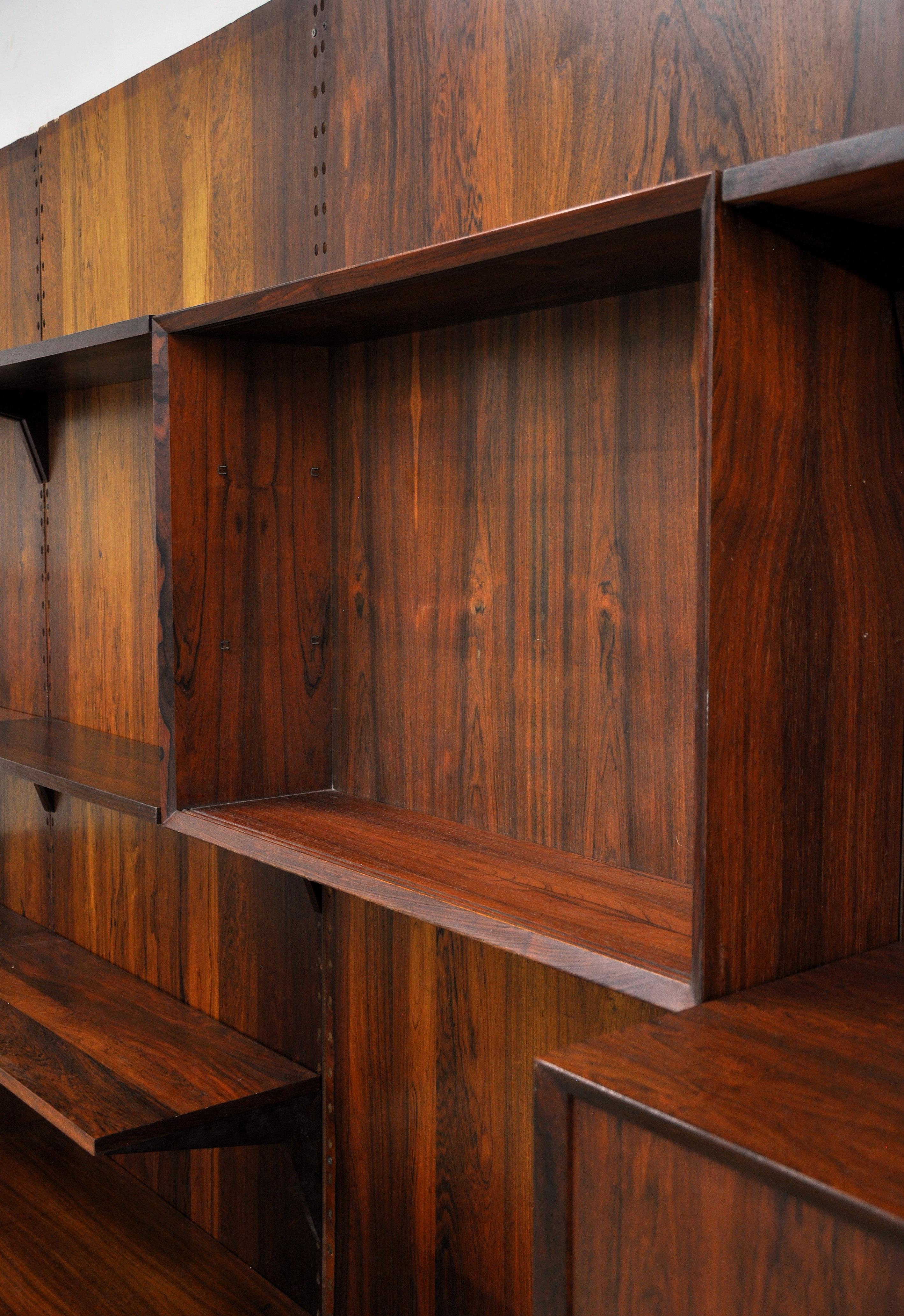 Rosewood Cado Wall System by Poul Cadovius, 1960s 7