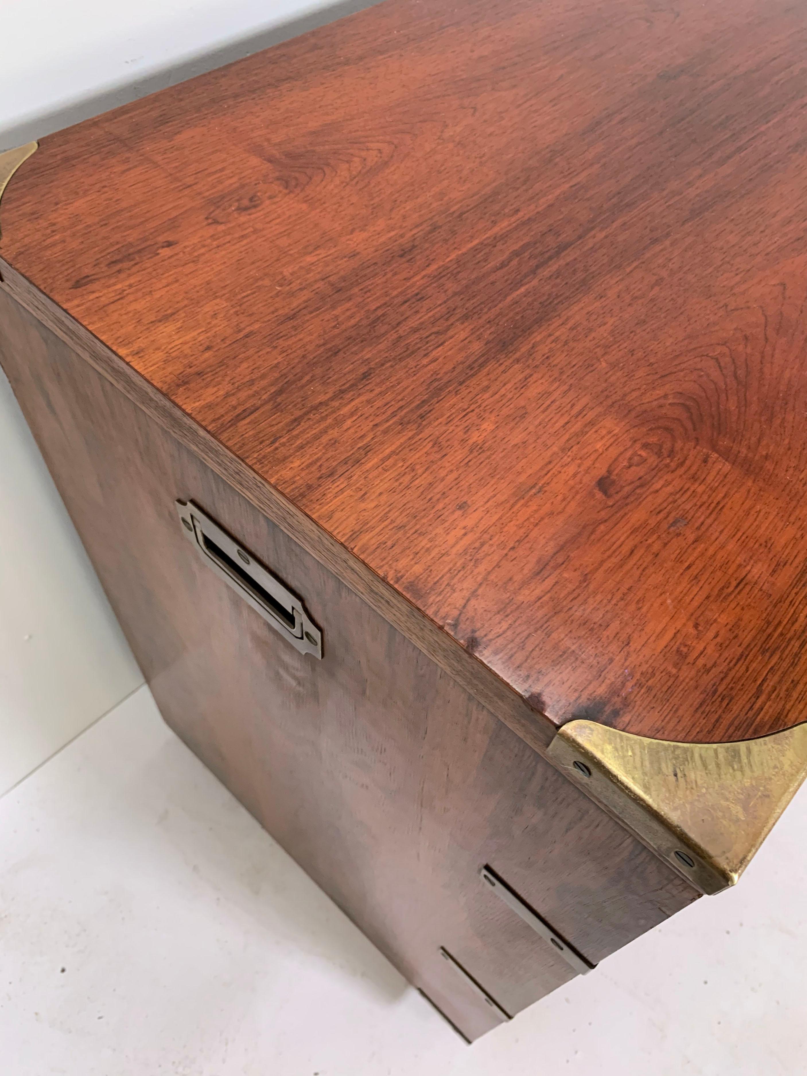 Rosewood Campaign Chest by John Stuart of New York, circa 1950s 5