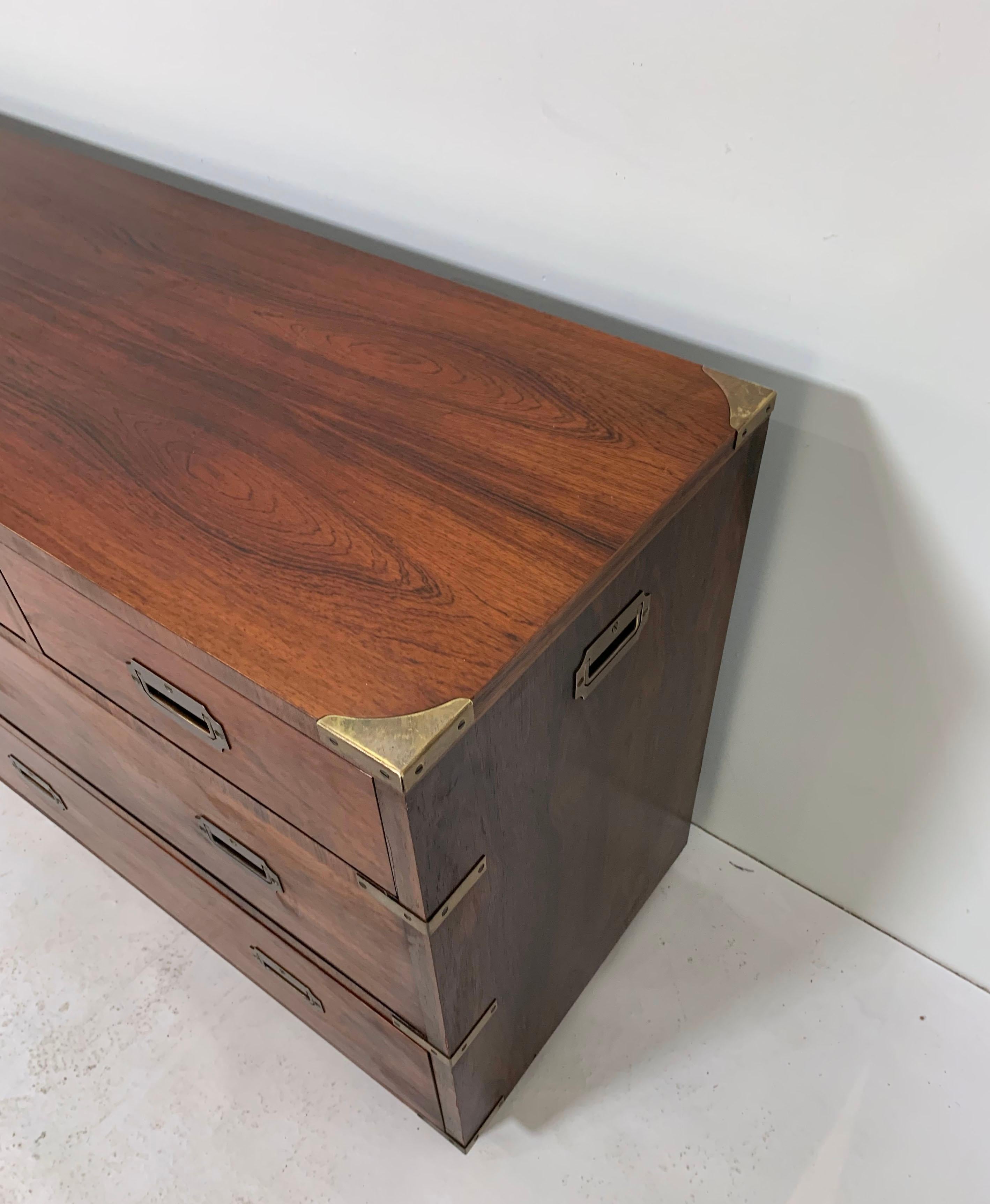 Rosewood Campaign Chest by John Stuart of New York, circa 1950s 1