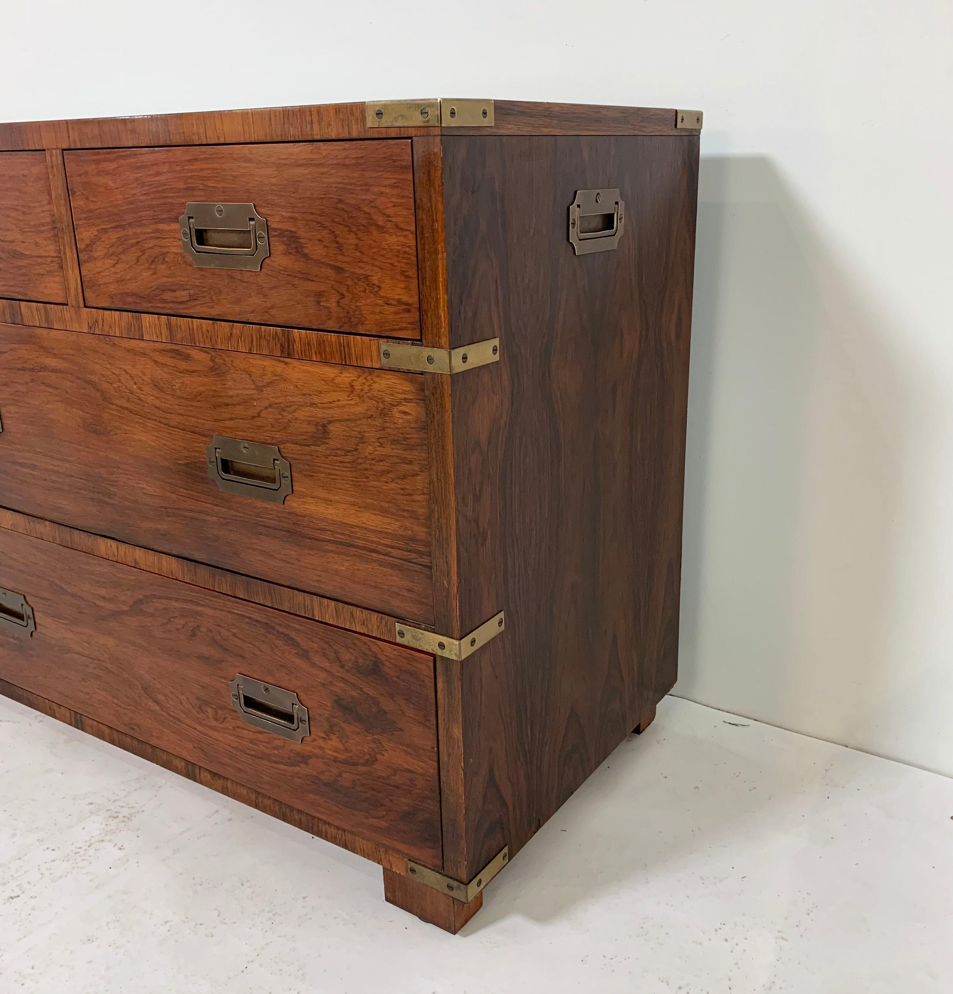 Rosewood Campaign Chest by John Stuart of New York, circa 1950s 2