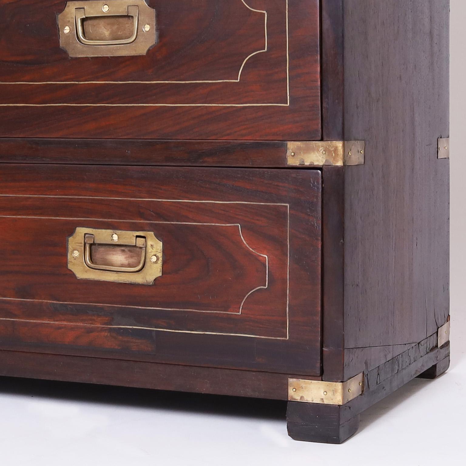 Rosewood Campaign Chest of Drawers 2
