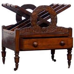 Antique Rosewood Canterbury in the Manner of J.C. Louden, circa 1830s