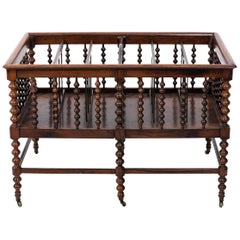 Rosewood Canterbury Spool Turned Magazine Rack