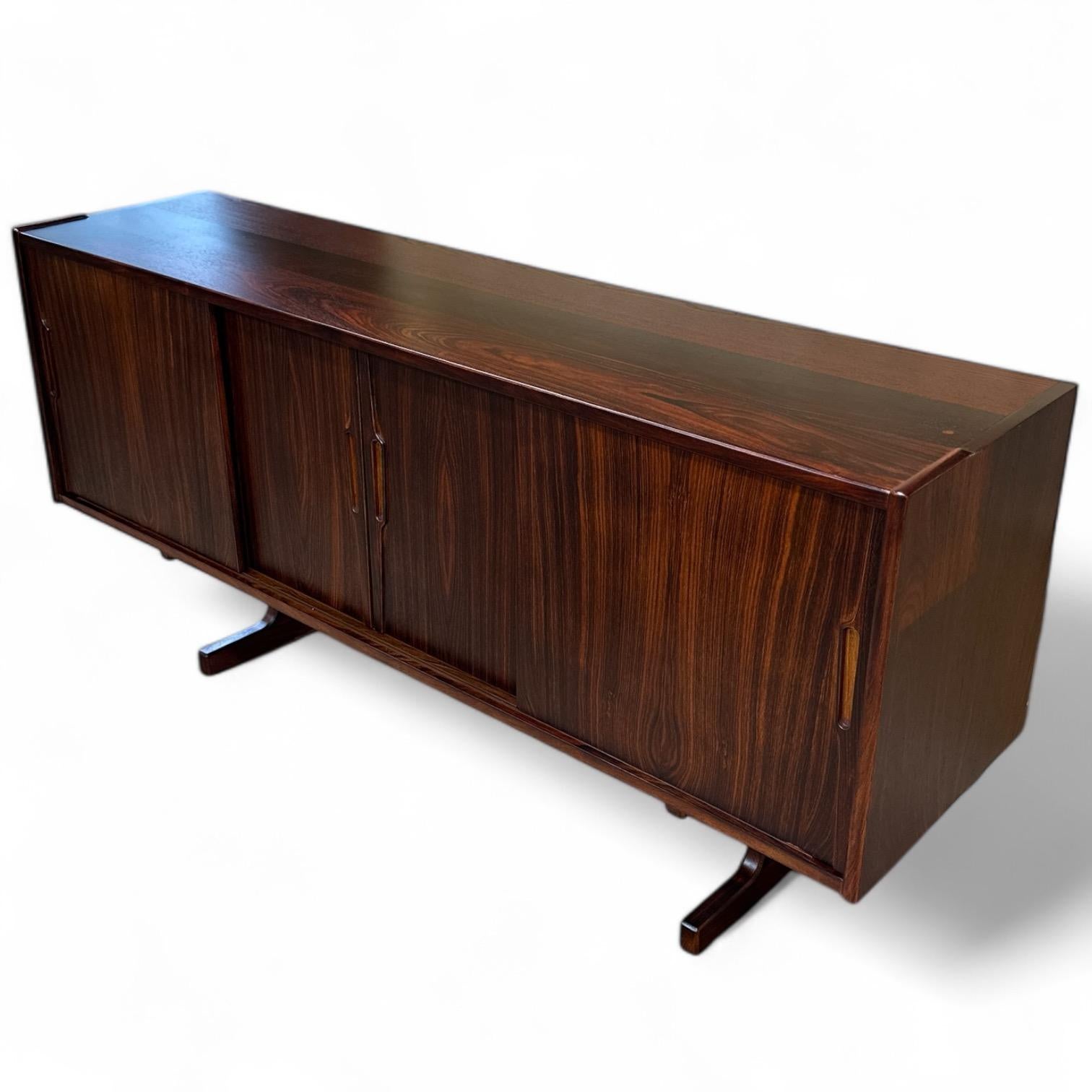 Mid-Century Modern Rosewood Cantilevered Sideboard