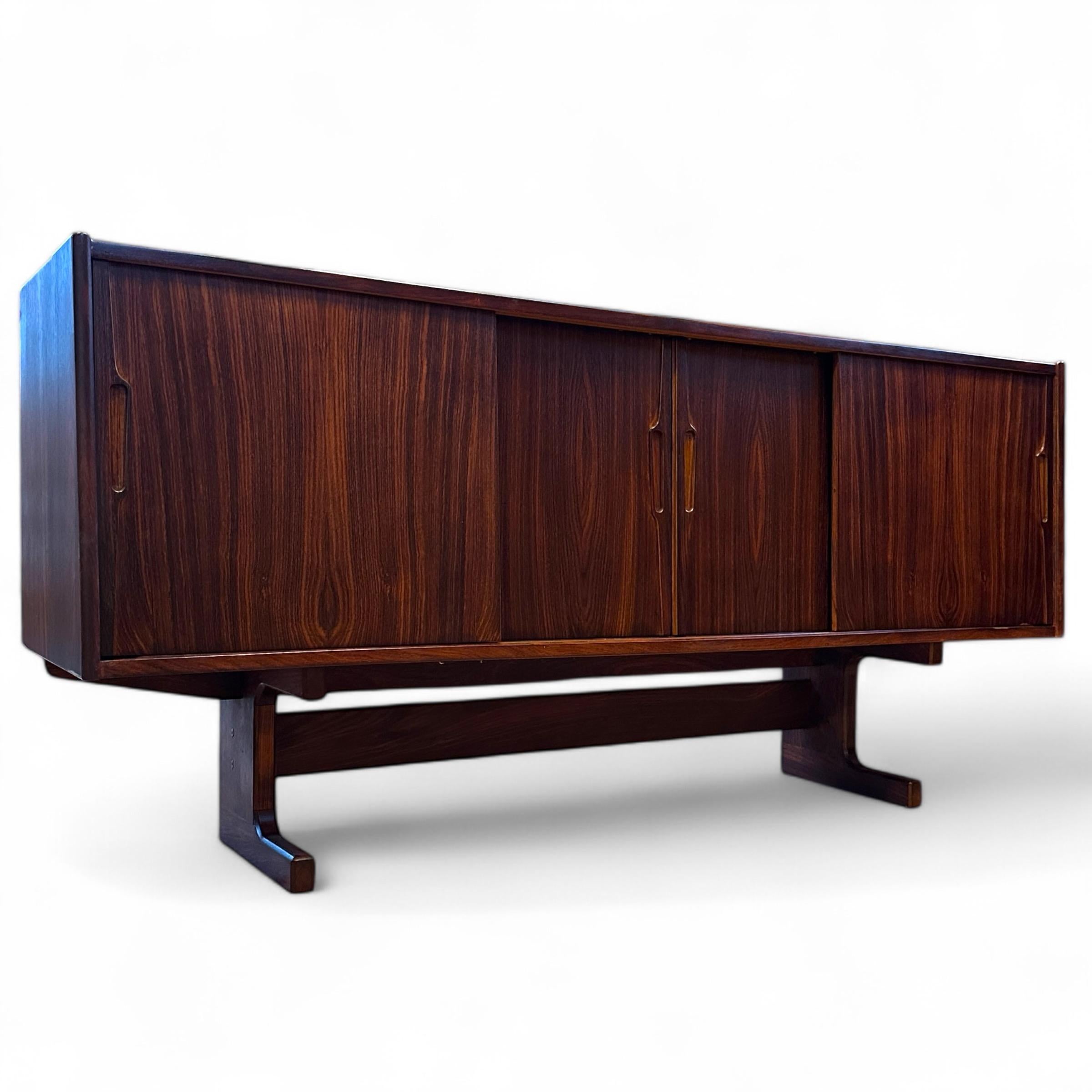 Danish Rosewood Cantilevered Sideboard