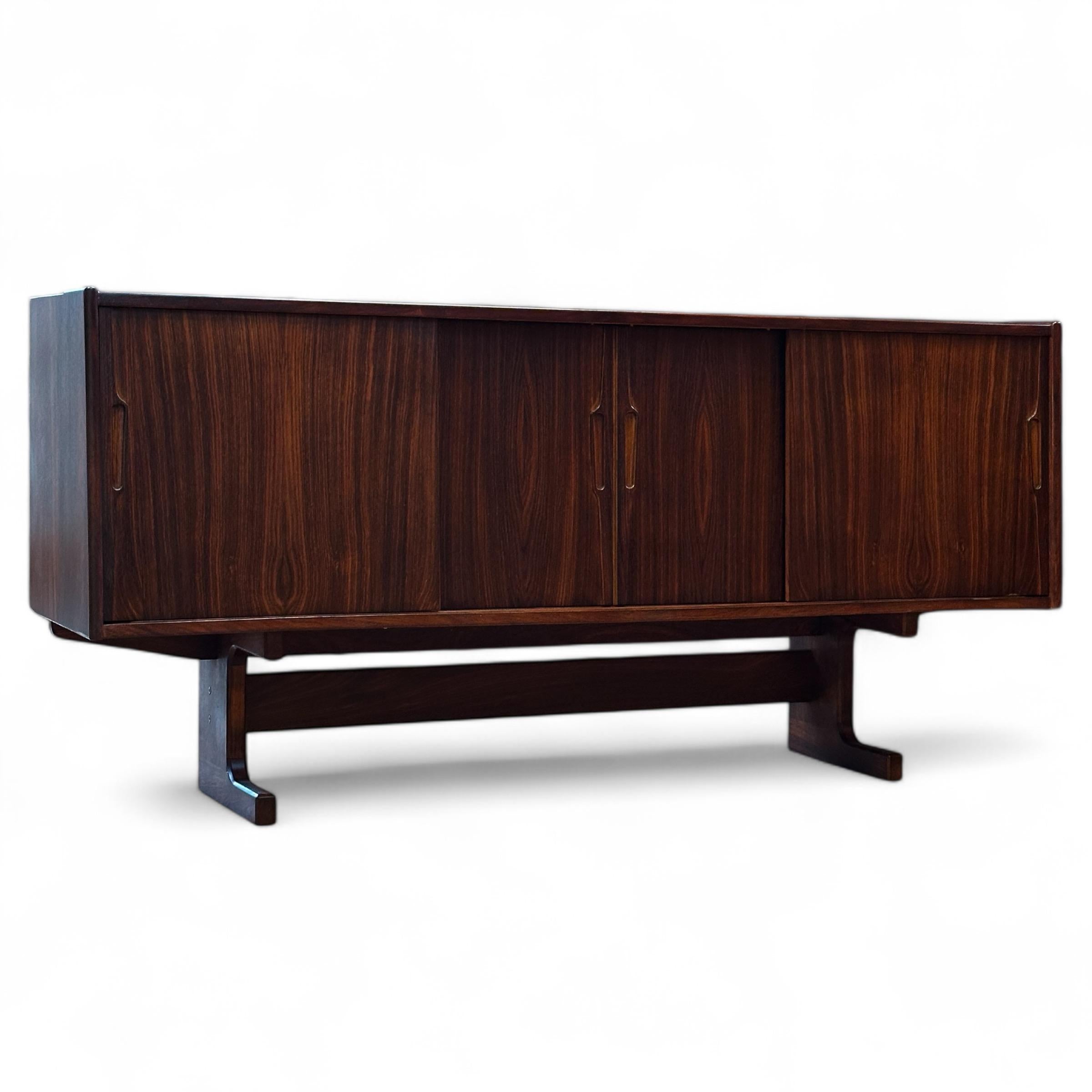 Mid-20th Century Rosewood Cantilevered Sideboard