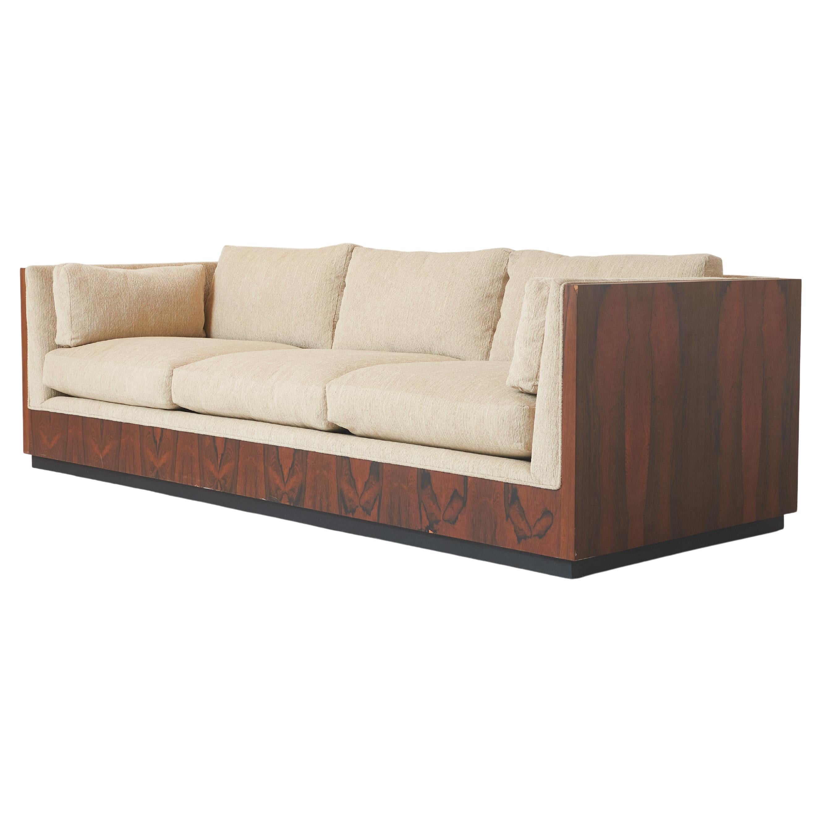 Rosewood Case Sofa by Milo Baughman For Sale