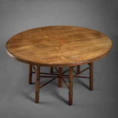 Table centrale en bois de rose conçue par Philip Webb