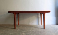 Rosewood Centre Table with Two Black Formica Extensions