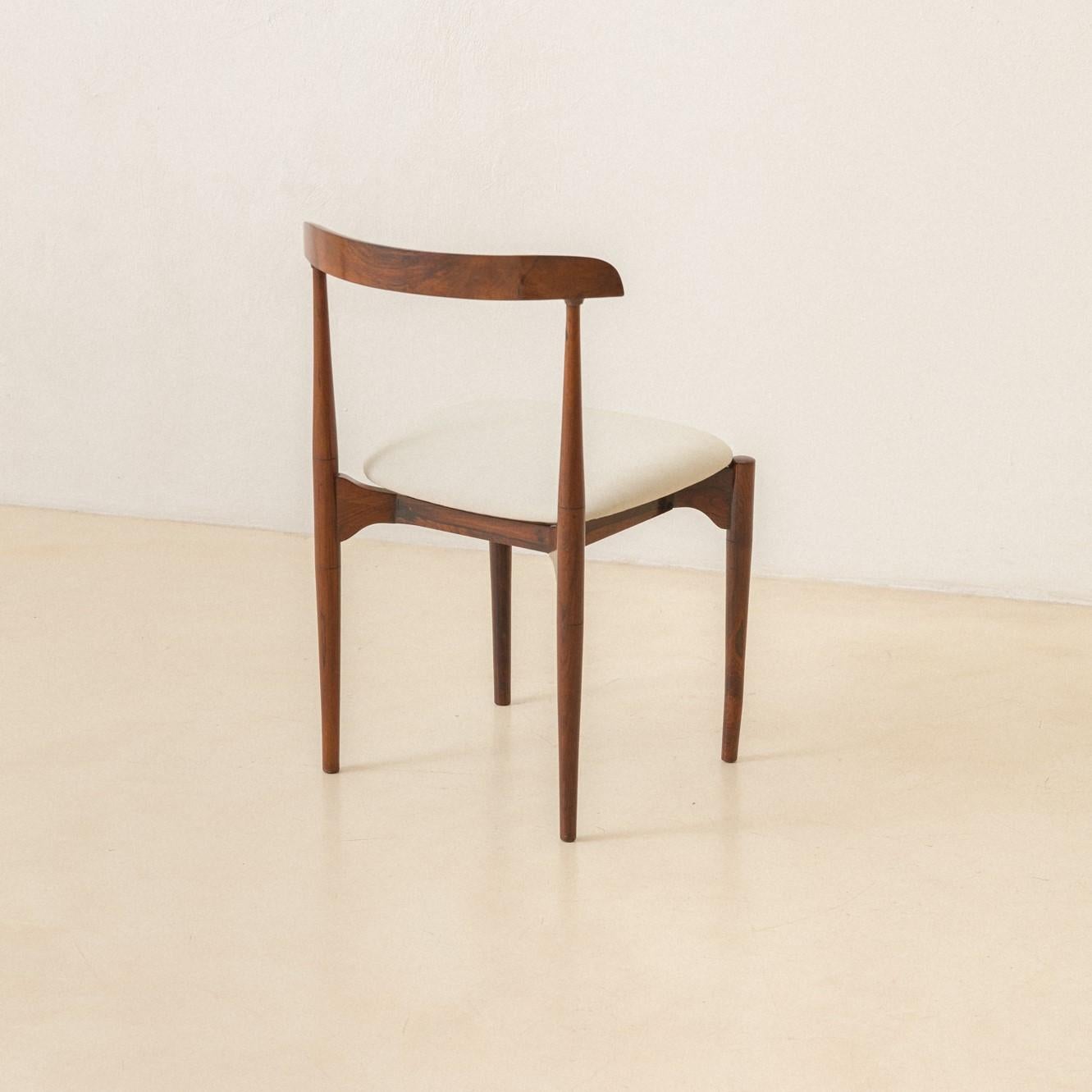 Rosewood Chair, Carlo Fongaro, 1950s, Rosewood, Brazilian Midcentury Design In Good Condition For Sale In New York, NY