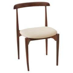 Silla de palisandro, Carlo Fongaro, años 50, palisandro, diseño brasileño de mediados de siglo