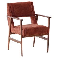 Rosewood Chair with Armrests by Móveis Cantù, 1960s, Brazilian, Midcentury