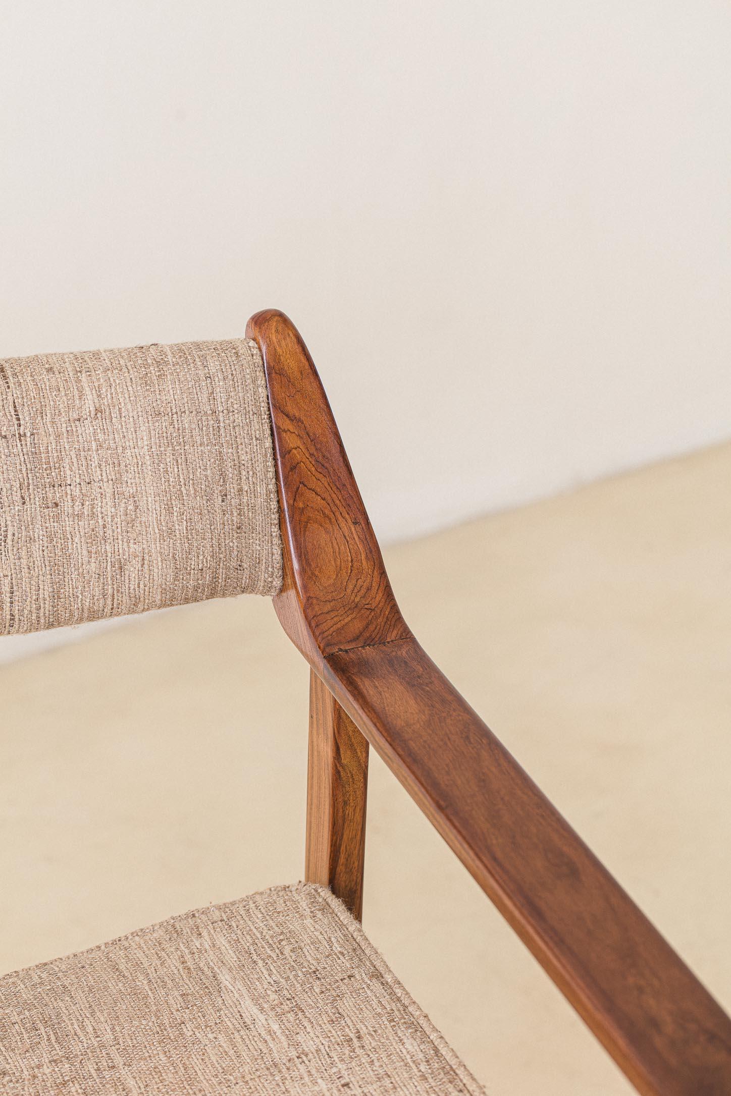 Rosewood Chair with Armrests, by Móveis Cantù, Brazilian Midcentury, 1960s For Sale 11