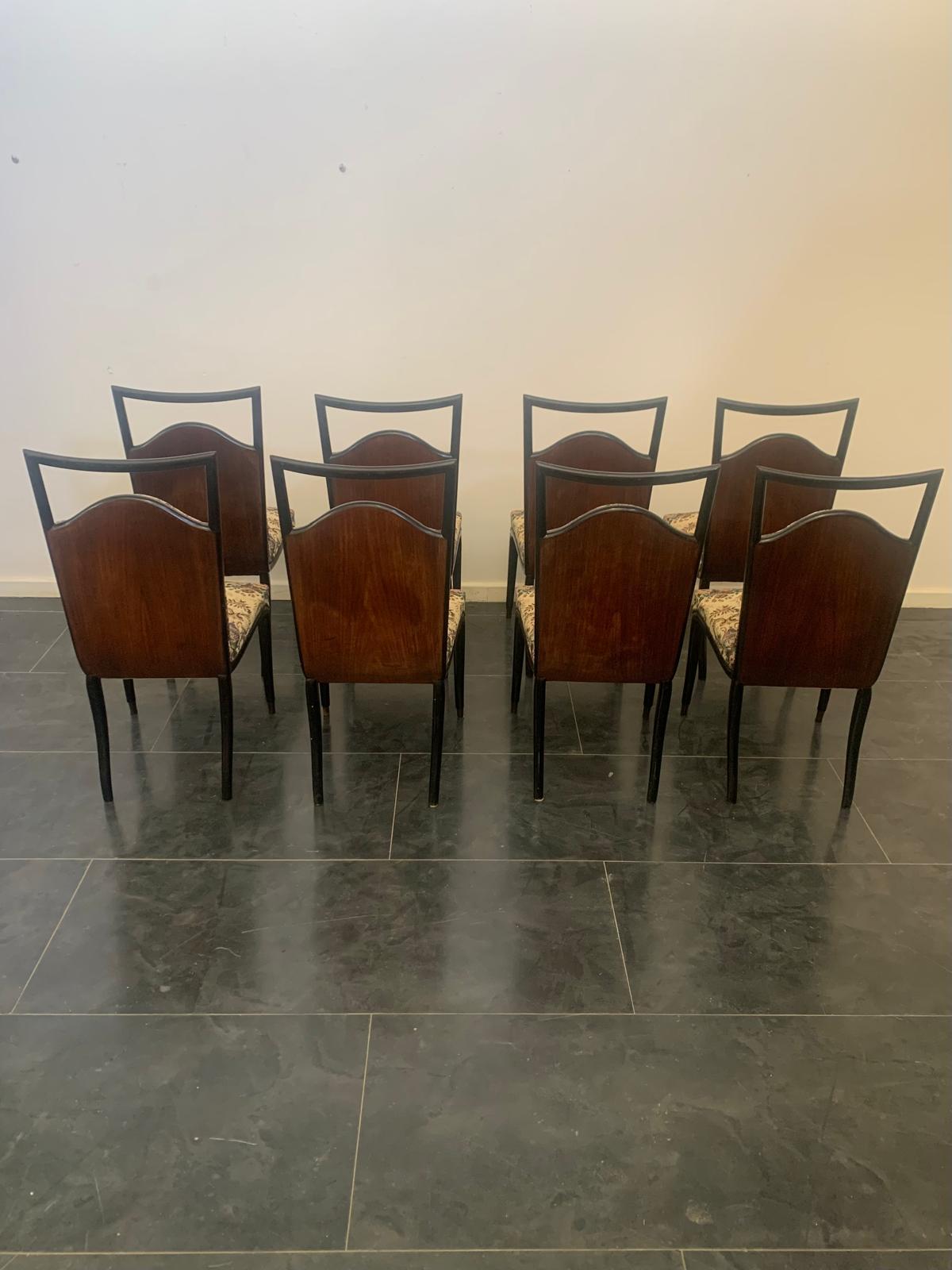 Stühle aus Palisanderholz von Dassi Mobili Moderni, 1950er Jahre, 8er Jahre, Set im Angebot 2