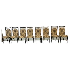 Chaises en bois de rose par Dassi Mobili Moderni, années 1950, ensemble de 8