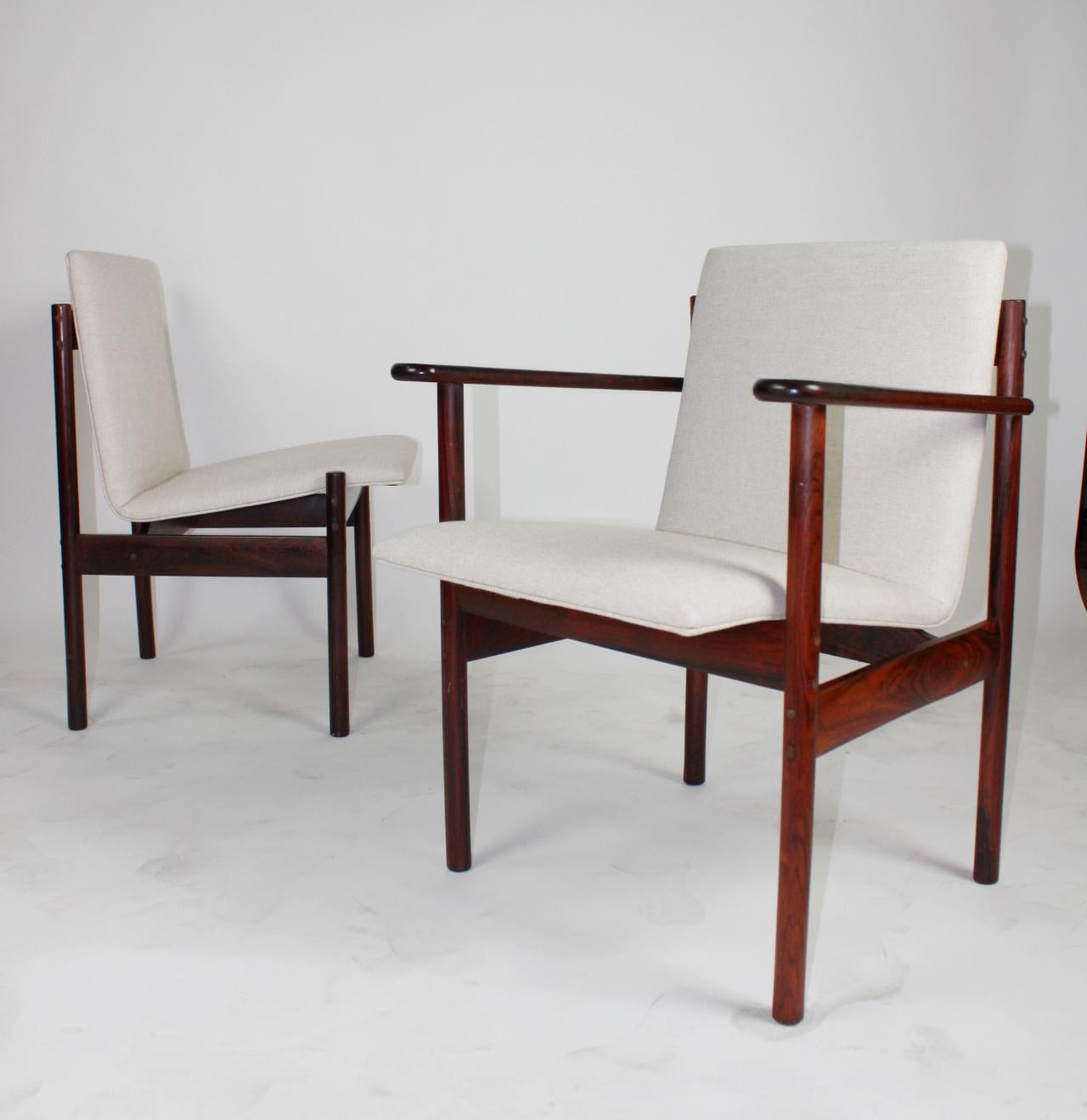 Mid-Century Modern Rosewood Chairs by Sven Ivar Dysthe for Dokka Møbler, set of 4