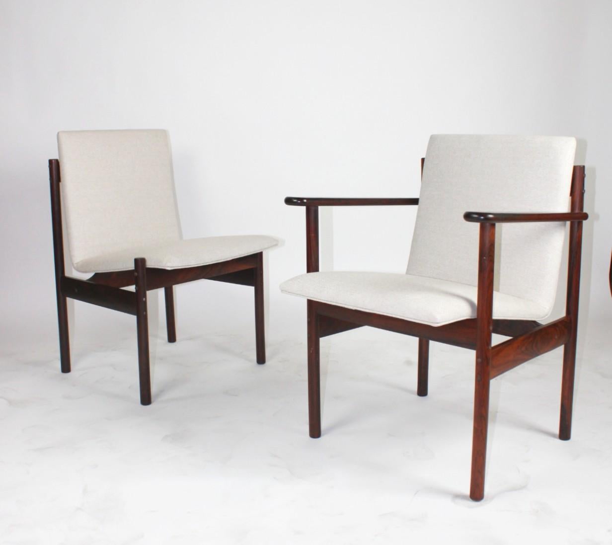 20th Century Rosewood Chairs by Sven Ivar Dysthe for Dokka Møbler, set of 4