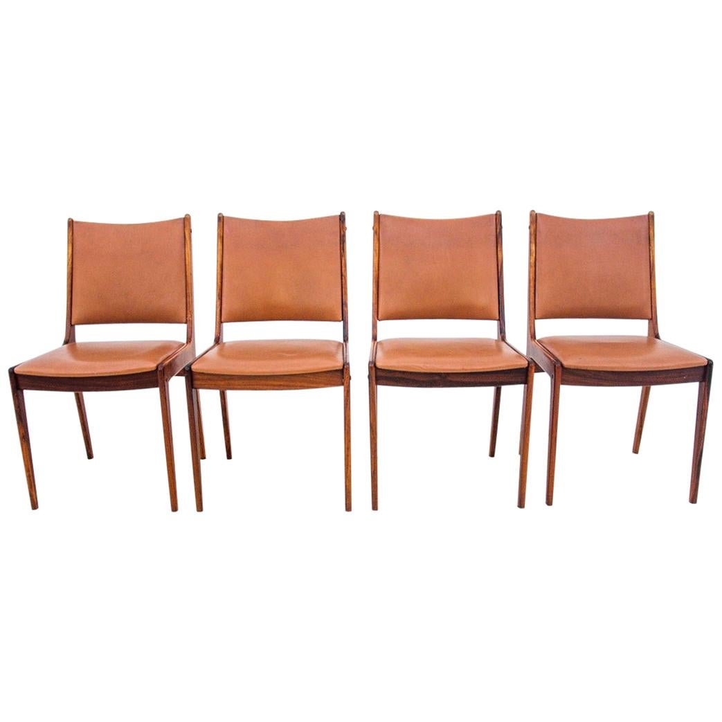 Rosewood Chairs, Danish Design, 1960s