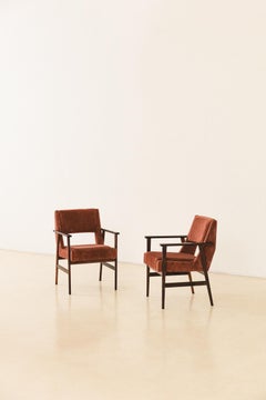 Palisanderstühle mit Armlehnen von Móveis Cantù, 1960er Jahre, brasilianisch, Midcentury