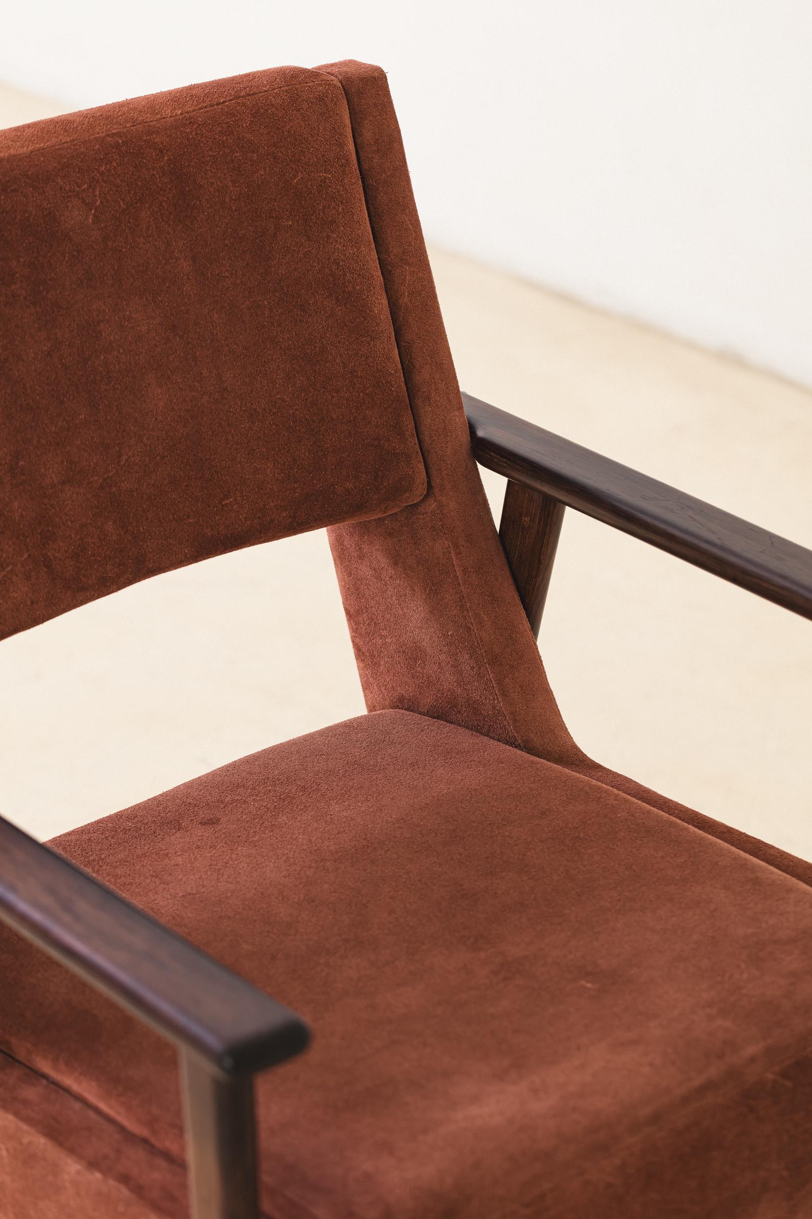 Rosewood Chairs with Armrests by Móveis Cantù, 1960s, Brazilian, Midcentury For Sale 2