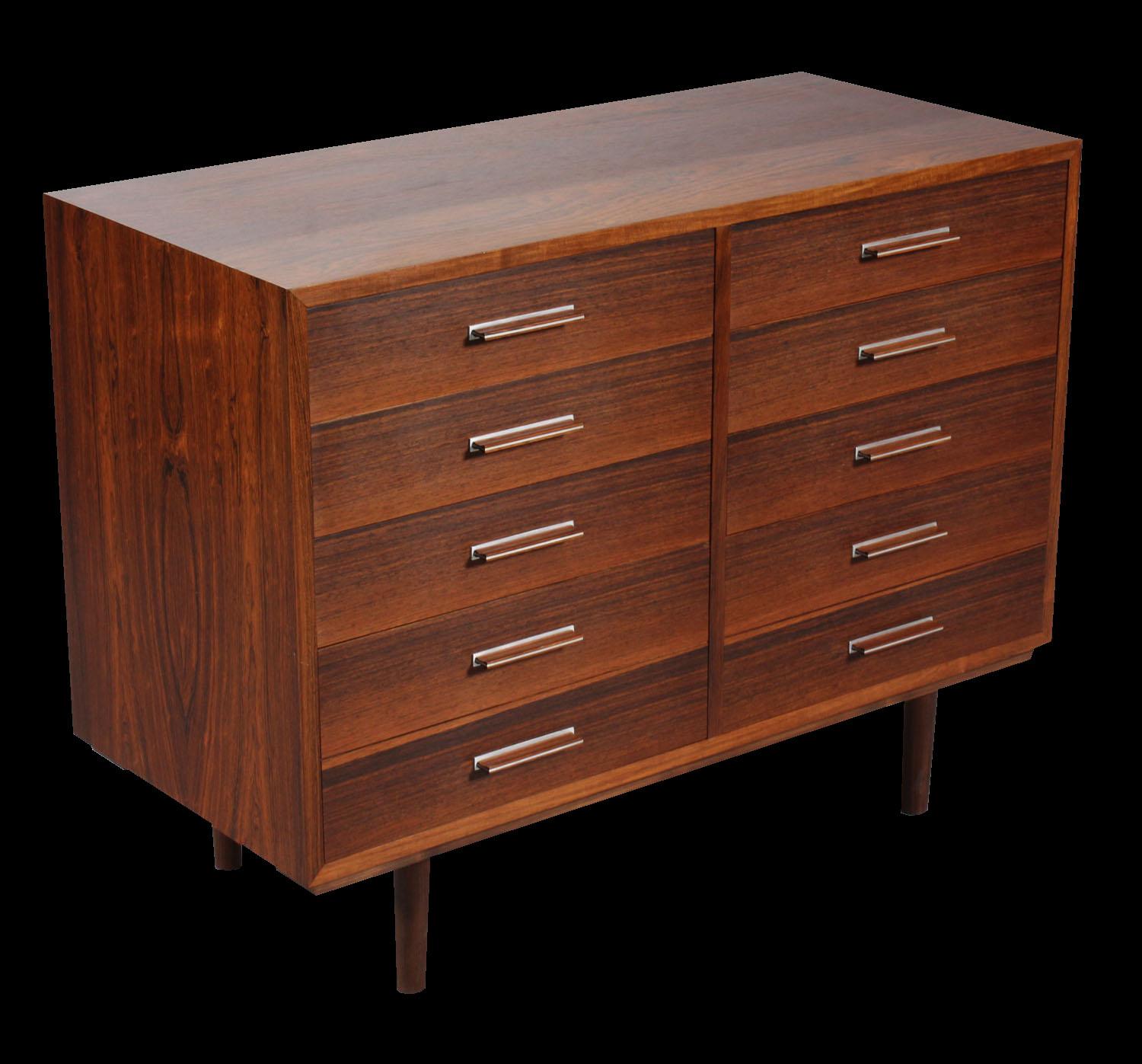 Scandinavian Modern Rosewood Chest of 8 Drawers by Axel Christiansen for ACD Mobler