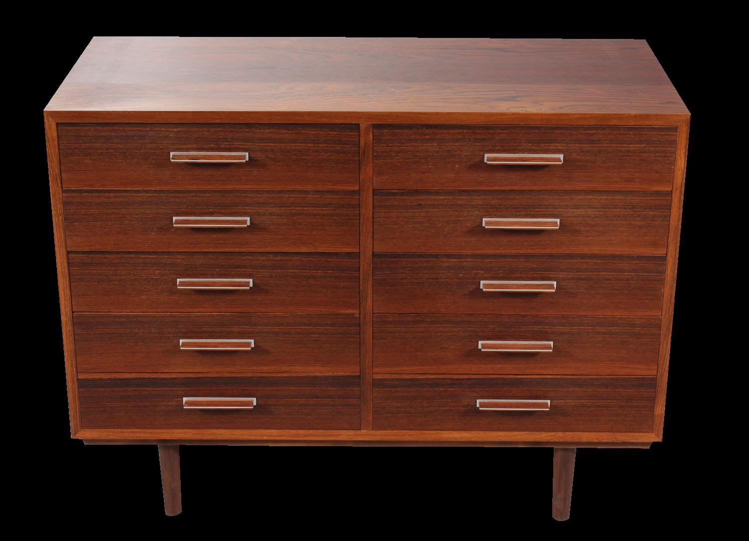 20th Century Rosewood Chest of 8 Drawers by Axel Christiansen for ACD Mobler